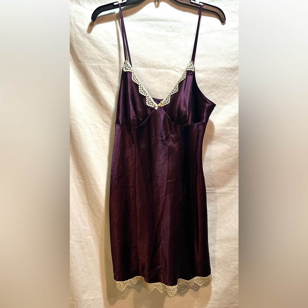 Gilligan & O'Malley Deep Purple Satin Lingerie.